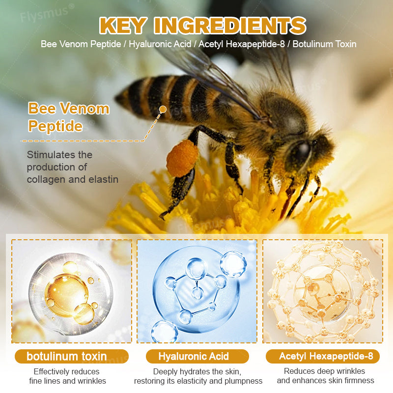 👨‍⚕️Made and shipped from the UK✅-Flysmus® Botox Bee Venom Wrinkle Removal Cream-Last Day Promotion 70% OFF