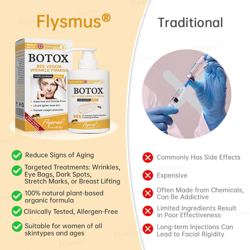 ✨Made and shipped from the UK👨⚕️ Flysmus® Botox Bee Venom Wrinkle Firming Multi-Purpose Cream