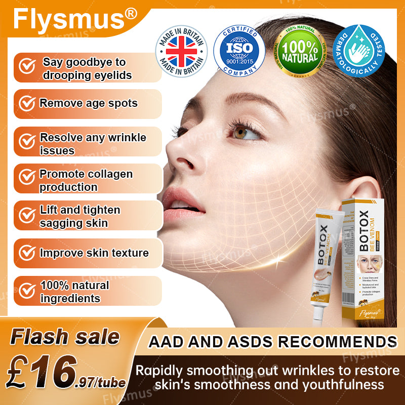 💎👨⚕️Made and shipped from the UK✨Flysmus® Botox Bee Venom Wrinkle Removal Cream-Last Day Promotion 70% OFF