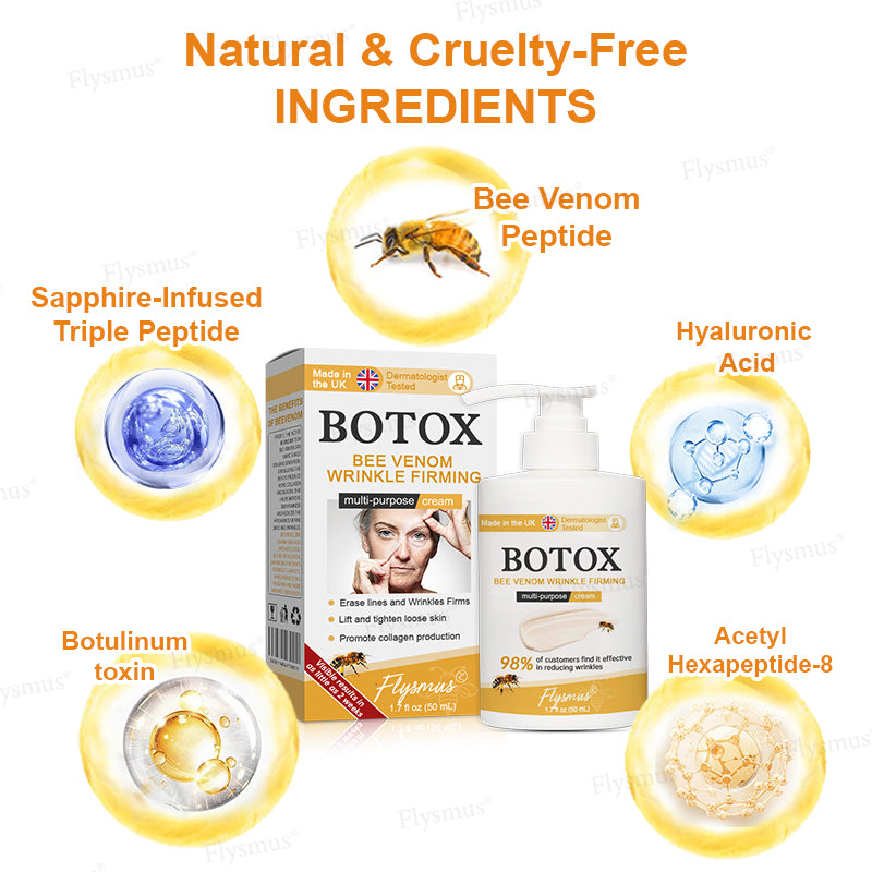 ✨Made and shipped from the UK👨⚕️ Flysmus® Botox Bee Venom Wrinkle Firming Multi-Purpose Cream