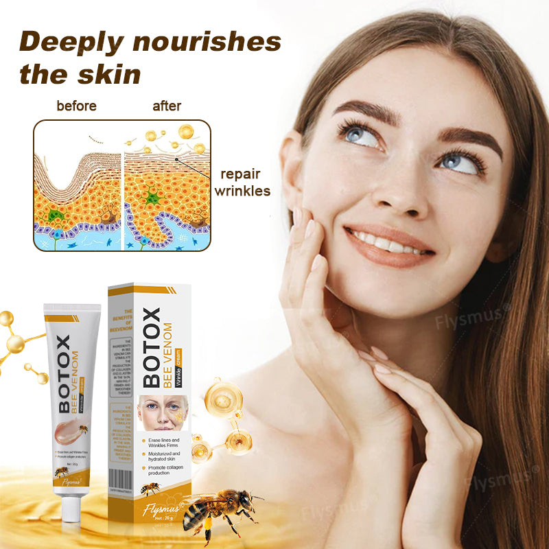 👨⚕️🌿Made and shipped from the UK✨Flysmus® Botox Bee Venom Wrinkle Removal Cream-Last Day Promotion 70% OFF
