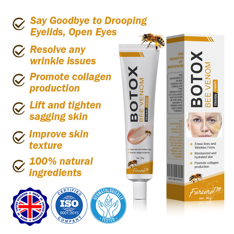 (✅MHRA Approved👩⚕️)-Furzero™ Botox Bee Venom Wrinkle Removal Cream-Last Day Promotion 70% OFF