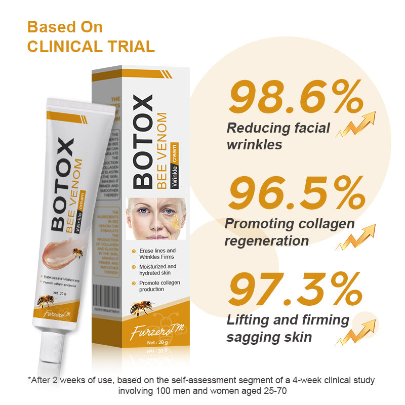 (✅MHRA Approved👩⚕️)-Furzero™ Botox Bee Venom Wrinkle Removal Cream-Last Day Promotion 70% OFF