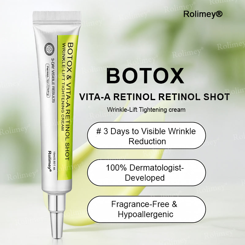 💎✅Made and shipped from the UK 💫Rolimey® Botox & Vita-A Retinol Shot Wrinkle-Lift Tightening cream - Last Day Promotion 70% OFF