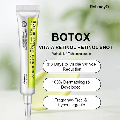 💎✅Made and shipped from the UK 💫Rolimey® Botox & Vita-A Retinol Shot Wrinkle-Lift Tightening cream - Last Day Promotion 70% OFF
