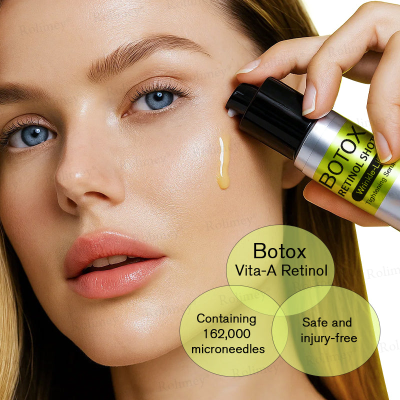 ✅👨‍⚕️✨Made and shipped from the UK 💫Rolimey® Botox & Vita-A Retinol Shot Wrinkle-Lift Tightening Serum - Last Day Promotion 70% OFF