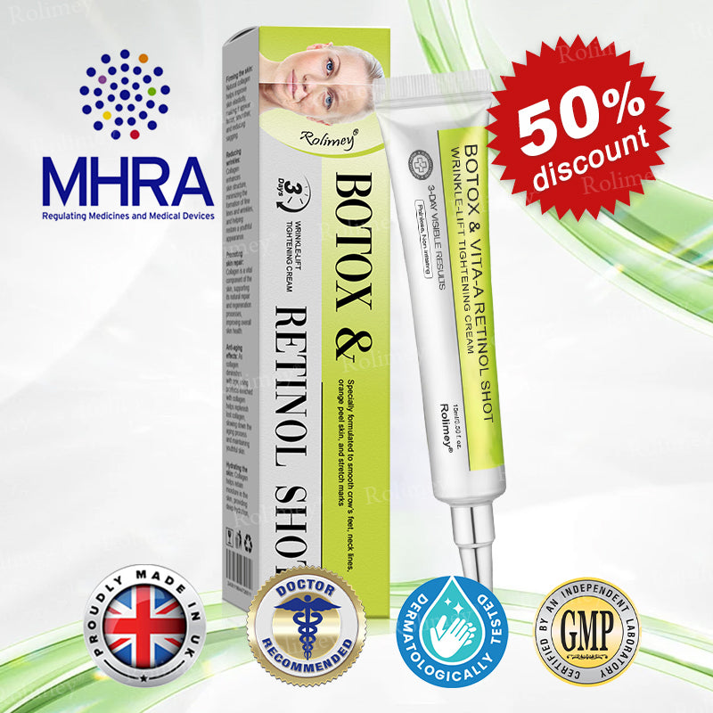 ✨✅Made and shipped from the UK 💫Rolimey® Botox & Vita-A Retinol Shot Wrinkle-Lift Tightening cream - Last Day Promotion 70% OFF