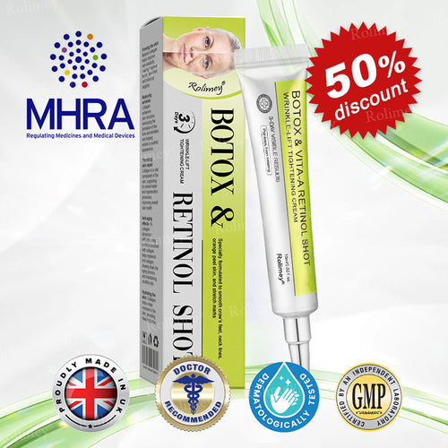 ✨✅Made and shipped from the UK 💫Rolimey® Botox & Vita-A Retinol Shot Wrinkle-Lift Tightening cream - Last Day Promotion 70% OFF