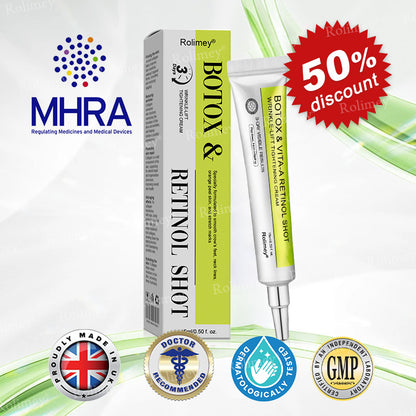 💎✅Made and shipped from the UK 💫Rolimey® Botox & Vita-A Retinol Shot Wrinkle-Lift Tightening cream - Last Day Promotion 70% OFF