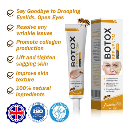 (✅MHRA Approved👩‍⚕️)-Furzero™ Botox Bee Venom Wrinkle Removal Cream-Last Day Promotion 70% OFF