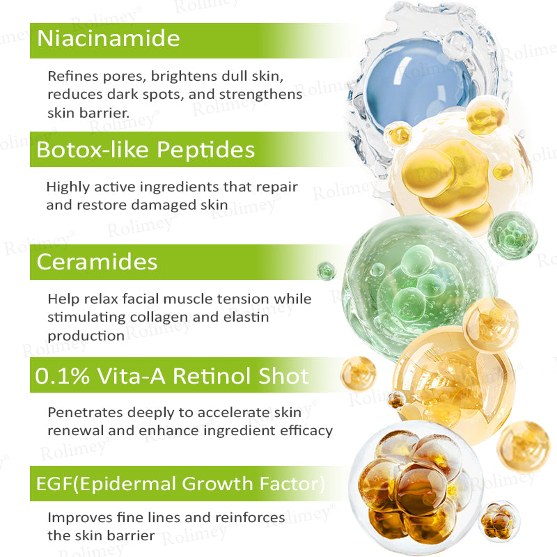 ✅👨‍⚕️✨Made and shipped from the UK 💫Rolimey® Botox & Vita-A Retinol Shot Wrinkle-Lift Tightening Serum - Last Day Promotion 70% OFF