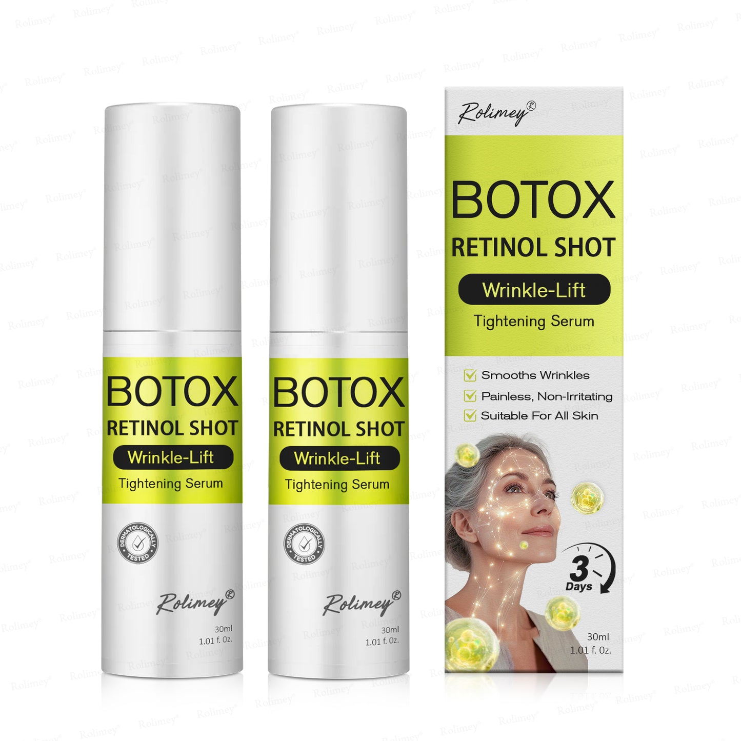 ✅👨‍⚕️✨Made and shipped from the UK 💫Rolimey® Botox & Vita-A Retinol Shot Wrinkle-Lift Tightening Serum - Last Day Promotion 70% OFF